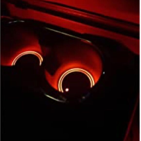2 Pieces Led Car Cup Holder Coasters with 7 Colors USB Charging - Picture 5 of 5